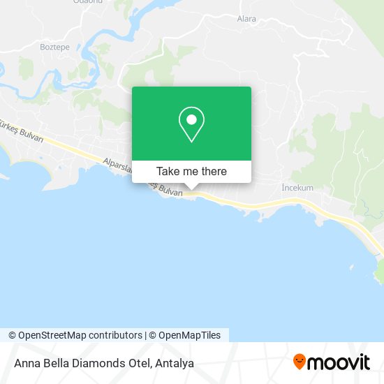 Anna Bella Diamonds Otel map