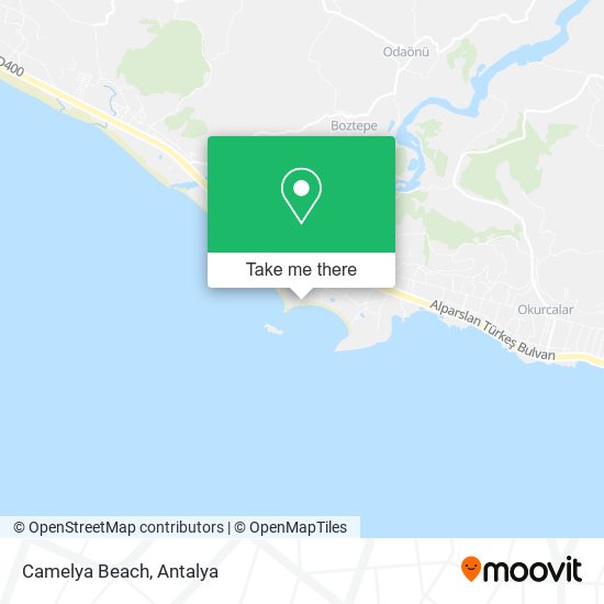 Camelya Beach map