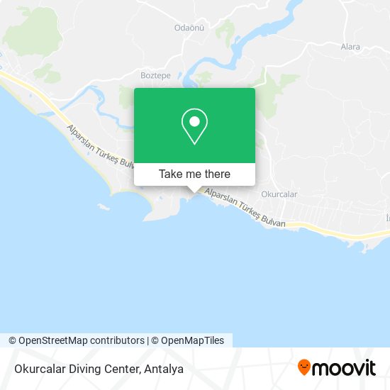 Okurcalar Diving Center map