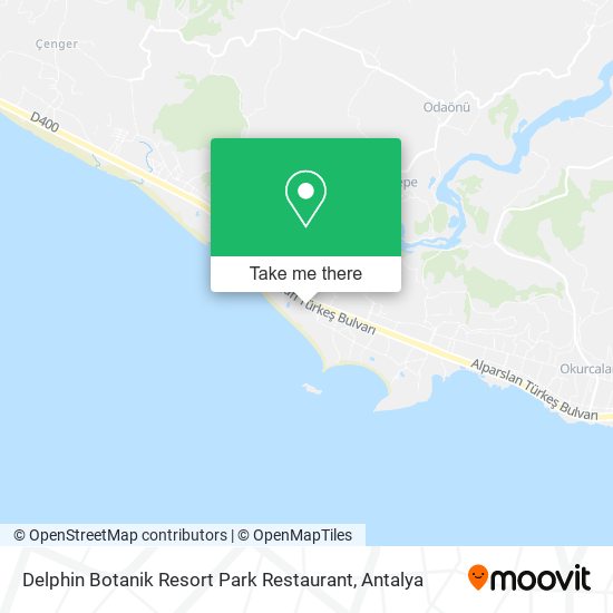 Delphin Botanik Resort Park Restaurant map