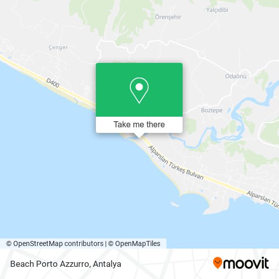 Beach Porto Azzurro map