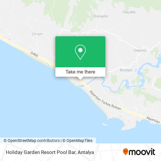 Holiday Garden Resort Pool Bar map