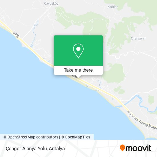 Çenger Alanya Yolu map