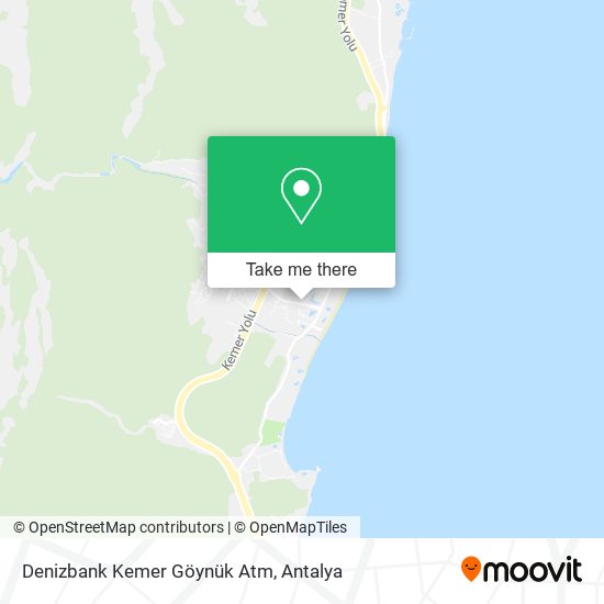Denizbank Kemer Göynük Atm map