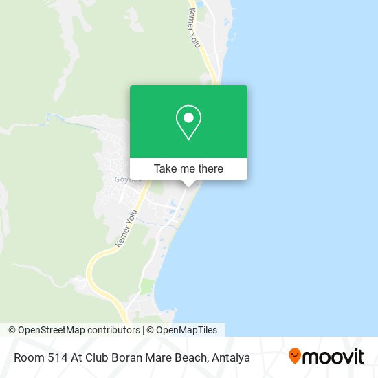 Room 514 At Club Boran Mare Beach map