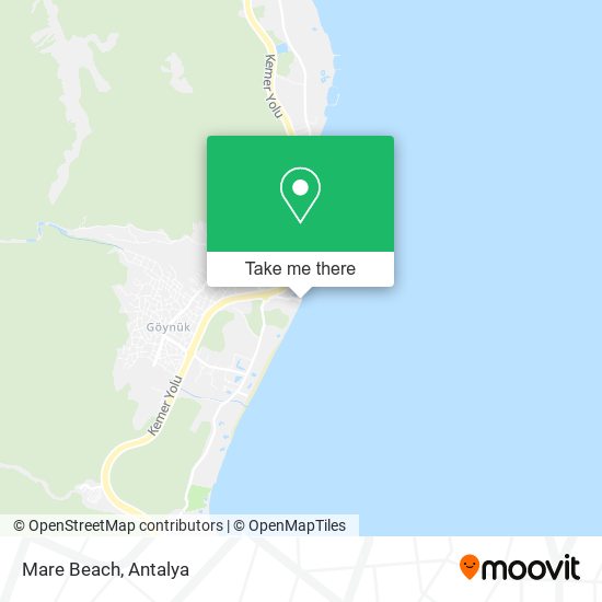 Mare Beach map