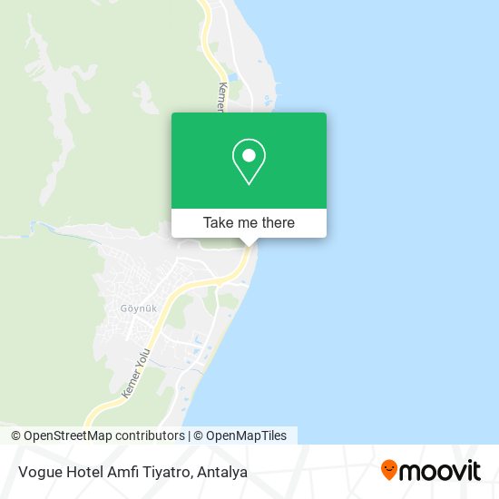 Vogue Hotel Amfi Tiyatro map