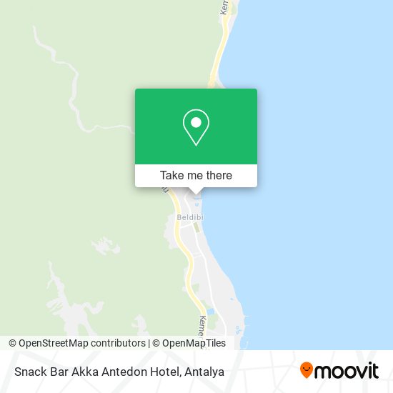 Snack Bar Akka Antedon Hotel map