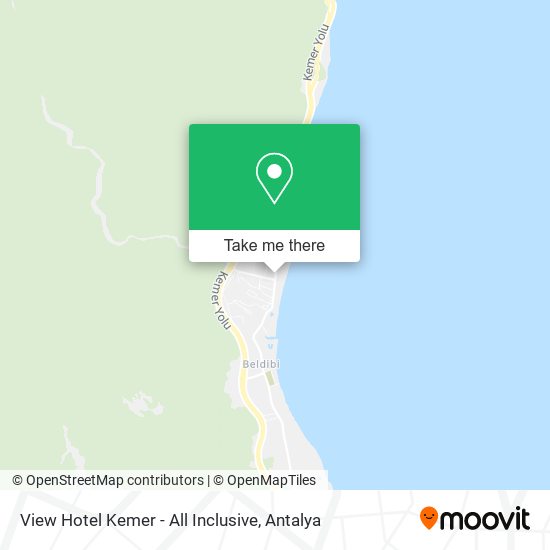View Hotel Kemer - All Inclusive map