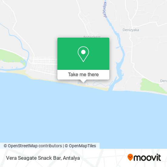 Vera Seagate Snack Bar map