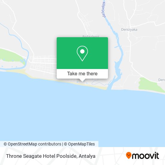 Throne Seagate Hotel Poolside map