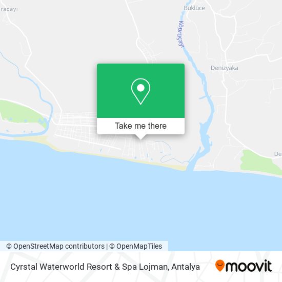 Cyrstal Waterworld Resort & Spa Lojman map
