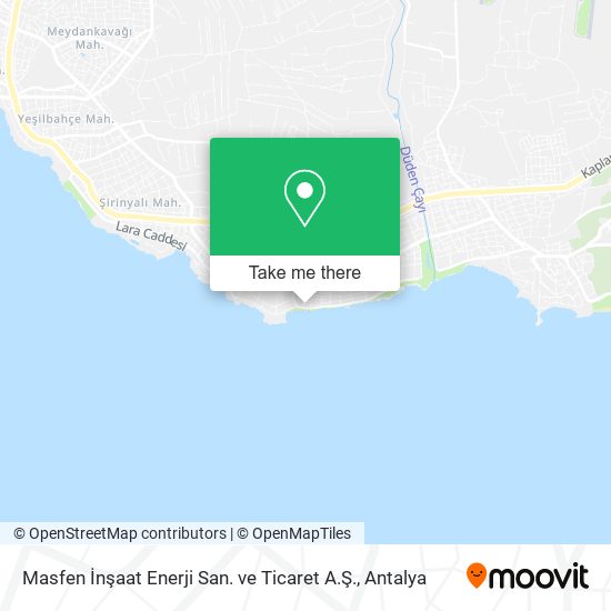 Masfen İnşaat Enerji San. ve Ticaret A.Ş. map