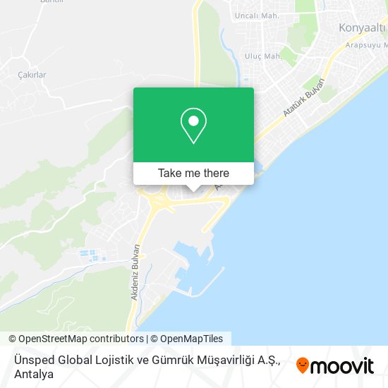 Ünsped Global Lojistik ve Gümrük Müşavirliği A.Ş. map