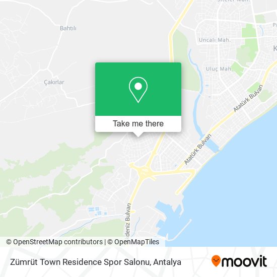 Zümrüt Town Residence Spor Salonu map