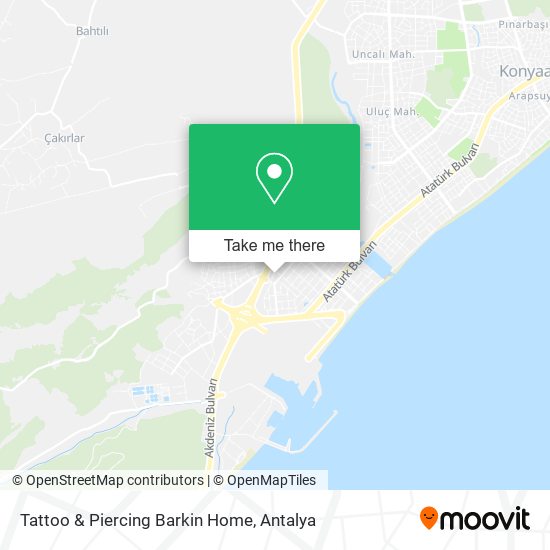 Tattoo & Piercing Barkin Home map