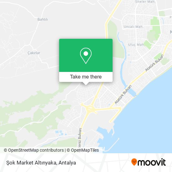 Şok Market Altınyaka map