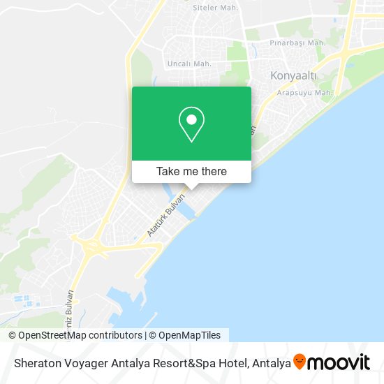 Sheraton Voyager Antalya Resort&Spa Hotel map