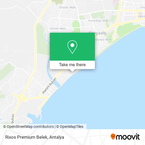 Rixos Premium Belek map