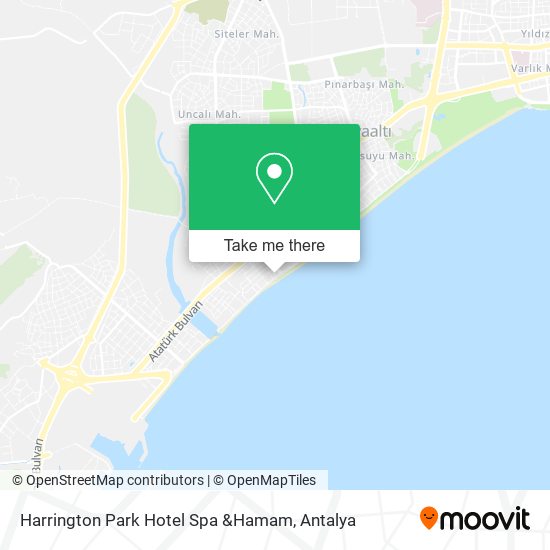 Harrington Park Hotel Spa &Hamam map