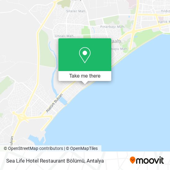 Sea Life Hotel Restaurant Bölümü map