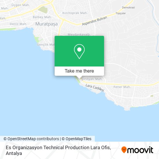Es Organizasyon Technical Production Lara Ofis map