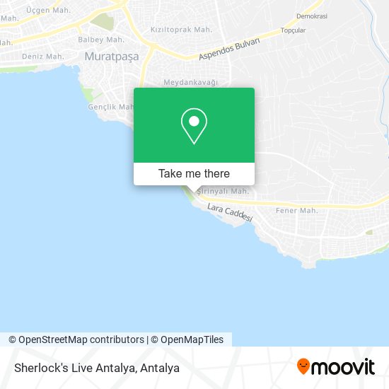 Sherlock's Live Antalya map