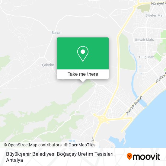 Büyükşehir Belediyesi Boğaçay Uretim Tesisleri map