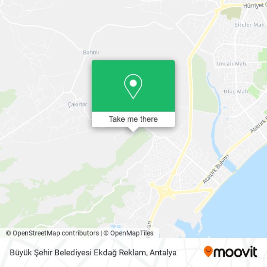 Büyük Şehir Belediyesi Ekdağ Reklam map