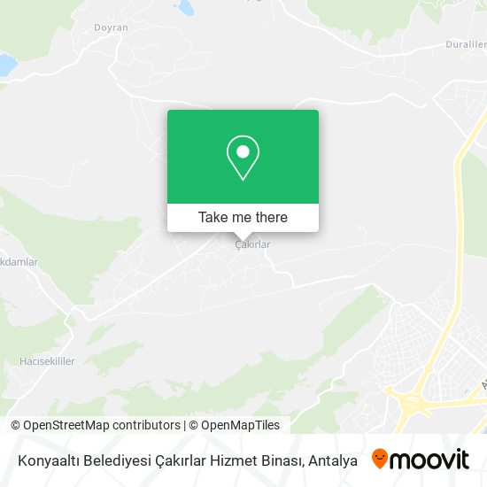 Konyaaltı Belediyesi Çakırlar Hizmet Binası map