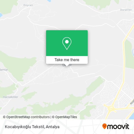 Kocabıyıkoğlu Tekstil map