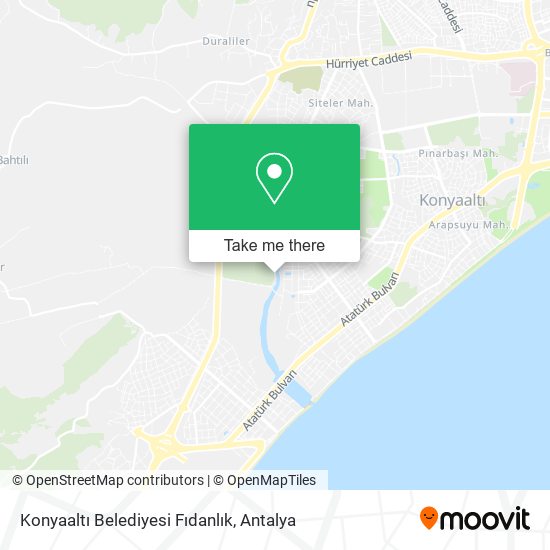 Konyaaltı Belediyesi Fıdanlık map
