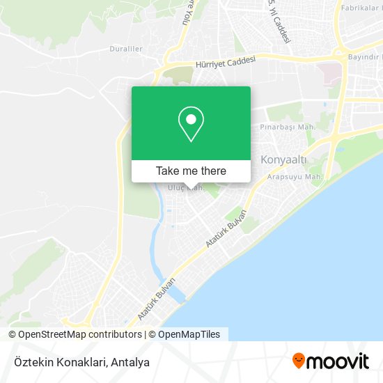 Öztekin Konaklari map