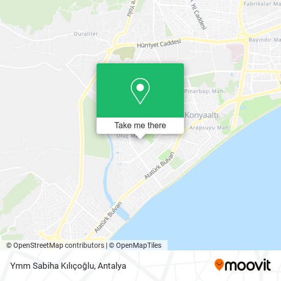 Ymm Sabiha Kılıçoğlu map