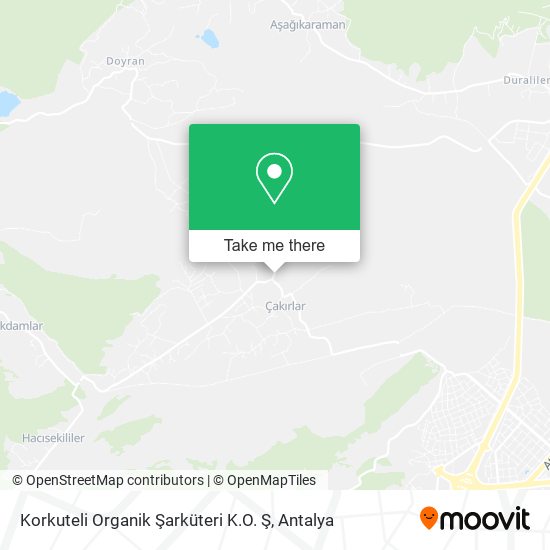 Korkuteli Organik Şarküteri K.O. Ş map