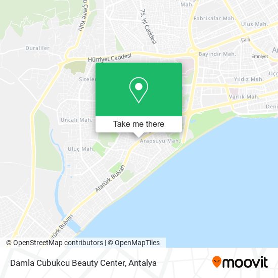 Damla Cubukcu Beauty Center map