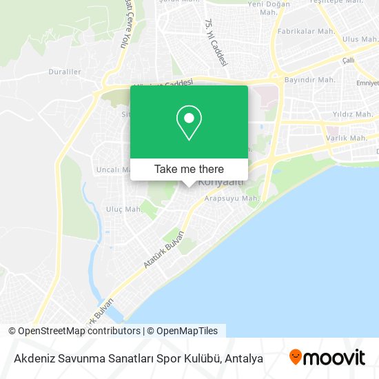 Akdeniz Savunma Sanatları Spor Kulübü map
