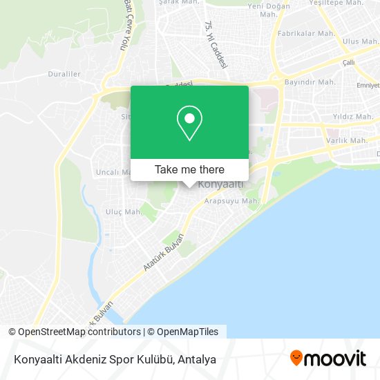 Konyaalti Akdeniz Spor Kulübü map