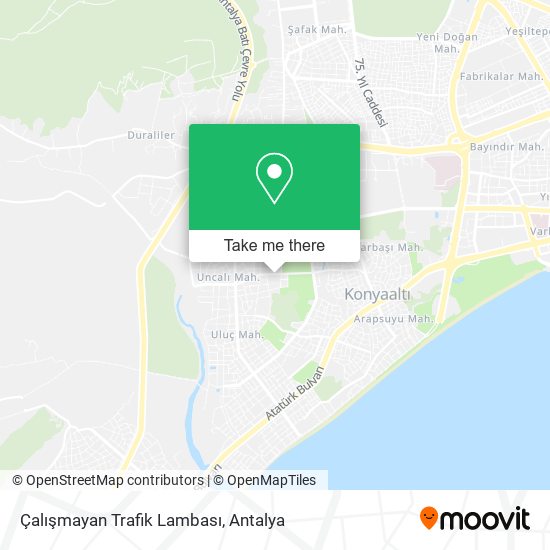 Çalışmayan Trafik Lambası map
