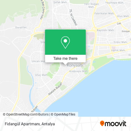 Fidangül Apartmanı map