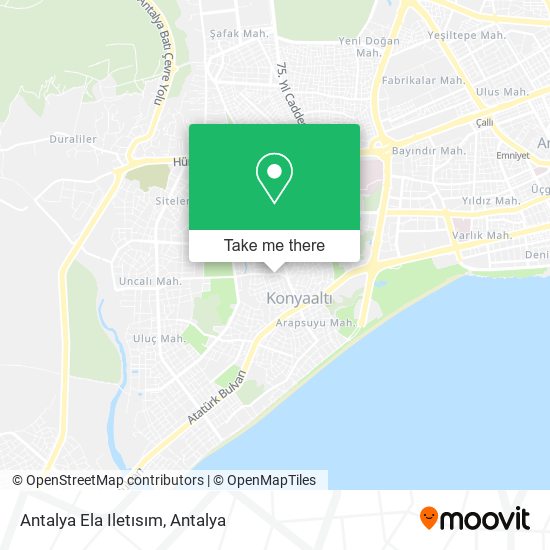 Antalya Ela Iletısım map