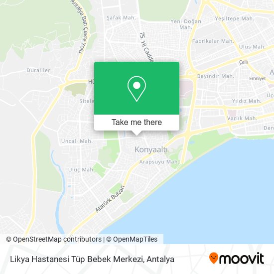 Likya Hastanesi Tüp Bebek Merkezi map