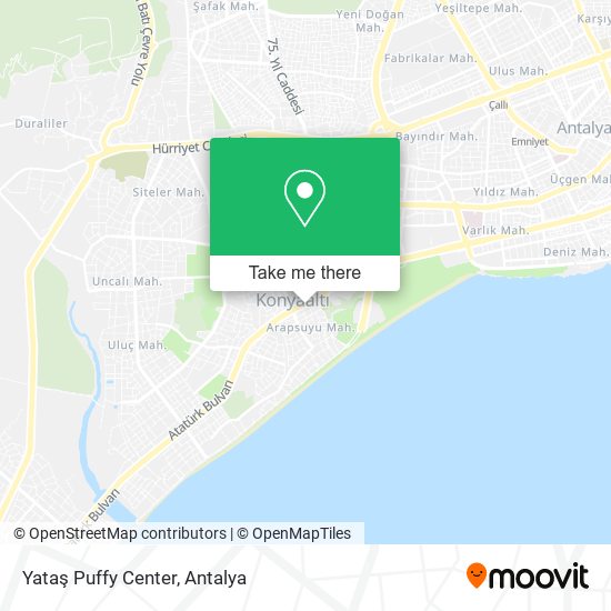 Yataş Puffy Center map