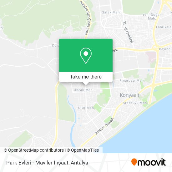 Park Evleri - Maviler İnşaat map