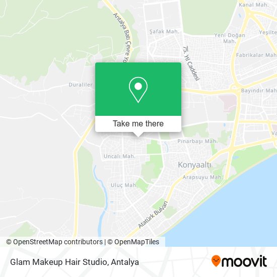 Glam Makeup Hair Studio map