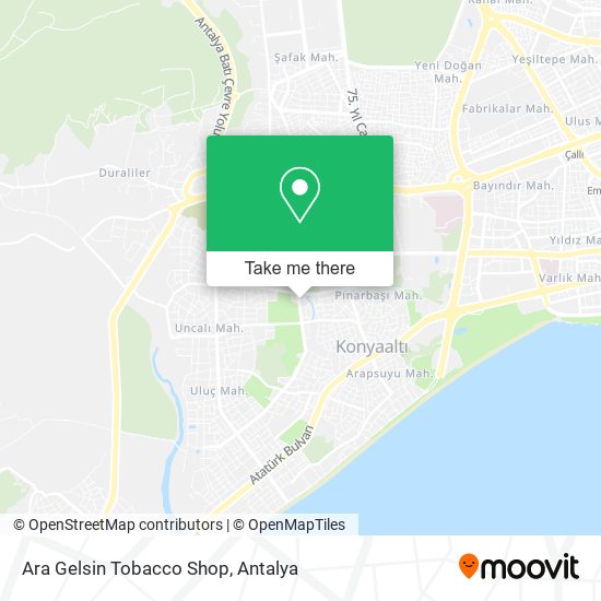 Ara Gelsin Tobacco Shop map