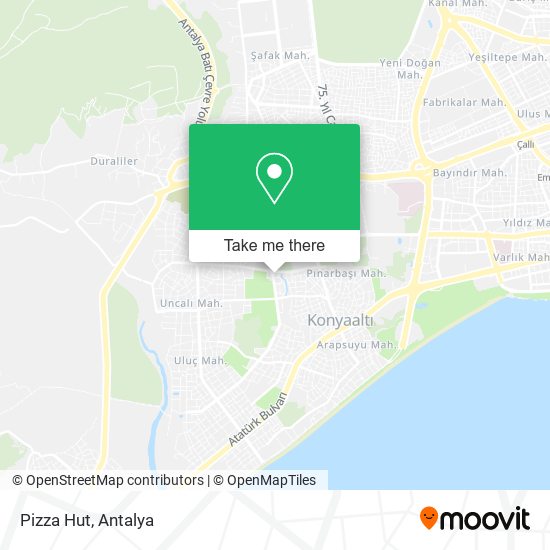 Pizza Hut map