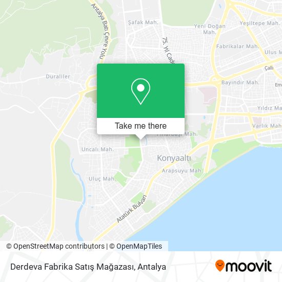 Derdeva Fabrika Satış Mağazası map