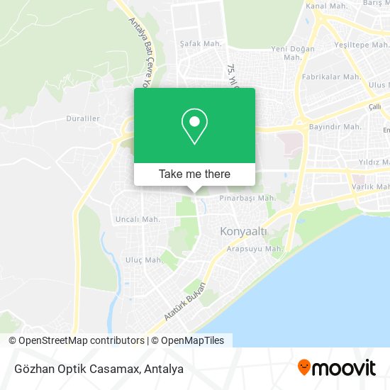 Gözhan Optik Casamax map