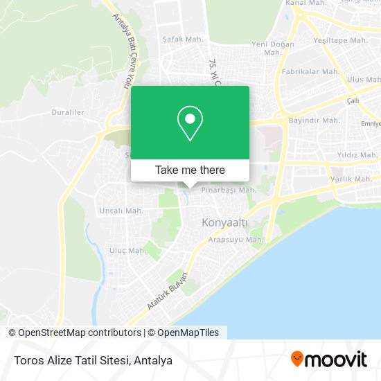 Toros Alize Tatil Sitesi map